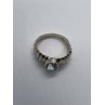 925 Sterling Silver & Blue Topaz Ring Size 5