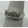 925 Sterling Silver CZ Ring Size 9