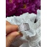 925 Sterling Silver Diamonds Ring Size 8.5