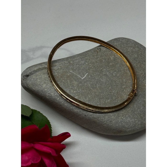 14K YELLOW GOLD BRACELET BLUE & WHITE SAPPHIRE