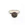 925 Sterling Silver Pyrite Ring Size 5.5