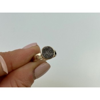 925 Sterling Silver Pyrite Ring Size 5.5