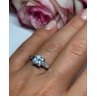 925 Sterling Silver CZ Ring Size 7