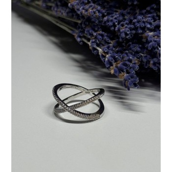 925 Sterling Silver CZ Ring Size 8.5