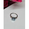 925 Sterling Silver Topaz & Beryl Ring Size 6