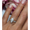 925 Sterling Silver CZ Ring Size 5.5