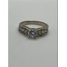 925 Sterling Silver & CZ Ring Size 9.5