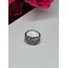 925 Sterling Silver Spinel & CZ Ring Size 6