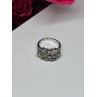 925 Sterling Silver Spinel & CZ Ring Size 6