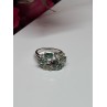 925 Sterling Silver Spinel & CZ Ring Size 6