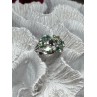 925 Sterling Silver Spinel & CZ Ring Size 6