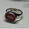 Vintage 925 Sterling Silver Agate Ring Size 7