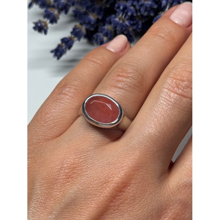 Vintage 925 Sterling Silver Agate Ring Size 7