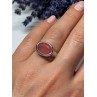 Vintage 925 Sterling Silver Agate Ring Size 7