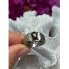 MEN'S 925 STERLING SILVER CAT'S EYE TOURMALINE RING SIZE 9