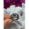 MEN'S 925 STERLING SILVER CAT'S EYE TOURMALINE RING SIZE 9