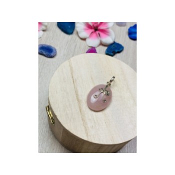 925 STERLING SILVER MORGANITE PENDANT