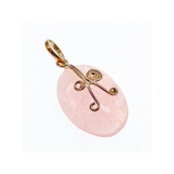 925 STERLING SILVER MORGANITE PENDANT