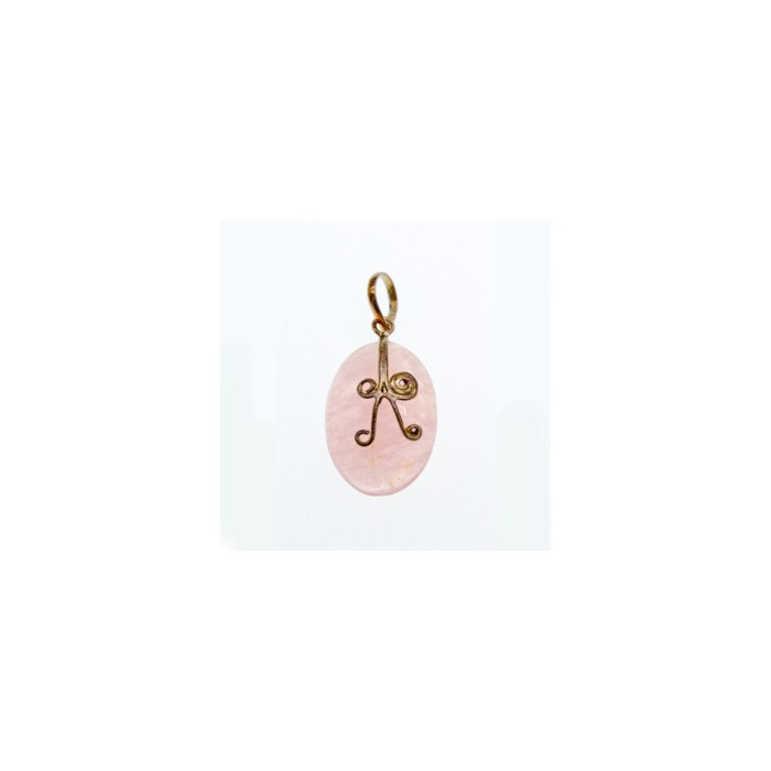 925 STERLING SILVER MORGANITE PENDANT