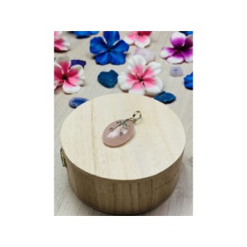 925 STERLING SILVER MORGANITE PENDANT