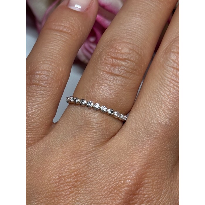 925 Sterling Silver Gold Plated CZ Ring Size 6