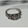 925 Sterling Silver CZ Ring Size 7.5