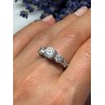 925 Sterling Silver CZ Ring Size 7.5
