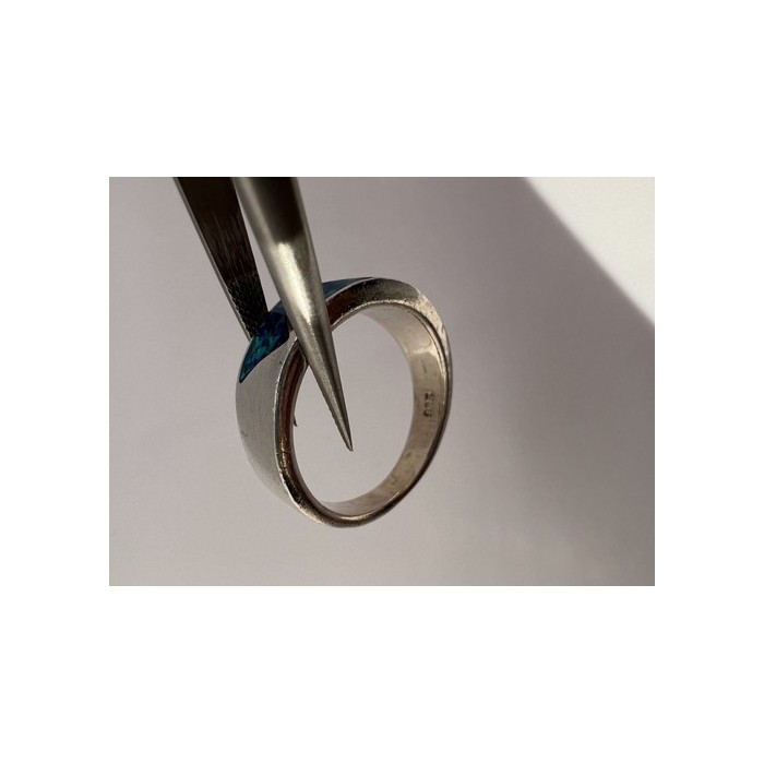 925 Sterling Silver & Opal Ring Size 7