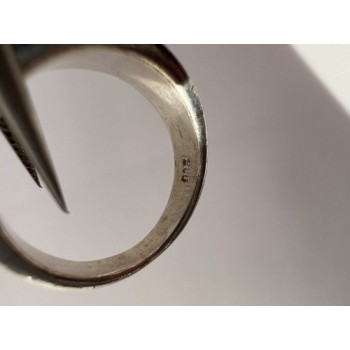 925 Sterling Silver & Opal Ring Size 7