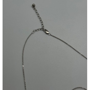 925 STERLING SILVER CZ ANGEL'S HEART NECKLACE