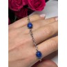 925 Sterling Silver Star Sapphire Bracelet Length 7.5