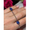 925 Sterling Silver Star Sapphire Bracelet Length 7.5