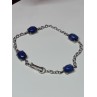 925 Sterling Silver Star Sapphire Bracelet Length 7.5