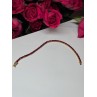 925 Sterling Silver Gold Plated Ruby Bracelet Length 7.5