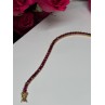 925 Sterling Silver Gold Plated Ruby Bracelet Length 7.5
