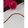 925 Sterling Silver Gold Plated Ruby Bracelet Length 7.5