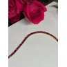 925 Sterling Silver Gold Plated Ruby Bracelet Length 7.5