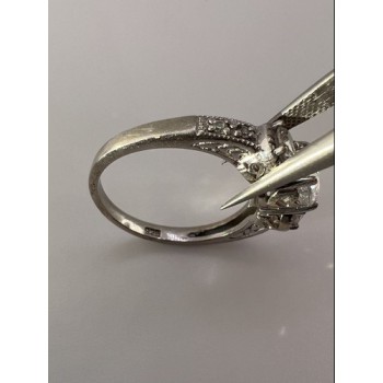 925 Sterling Silver & CZ Ring Size 8.5