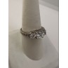 925 Sterling Silver & CZ Ring Size 8.5
