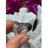 925 Sterling Silver Morganite & Pink Spinel Ring Size 7