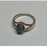 925 Sterling Silver Turquoise Ring Size 8