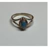 925 Sterling Silver Turquoise Ring Size 8