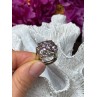 925 Sterling Silver Amethyst & Marcasite Ring Size 5