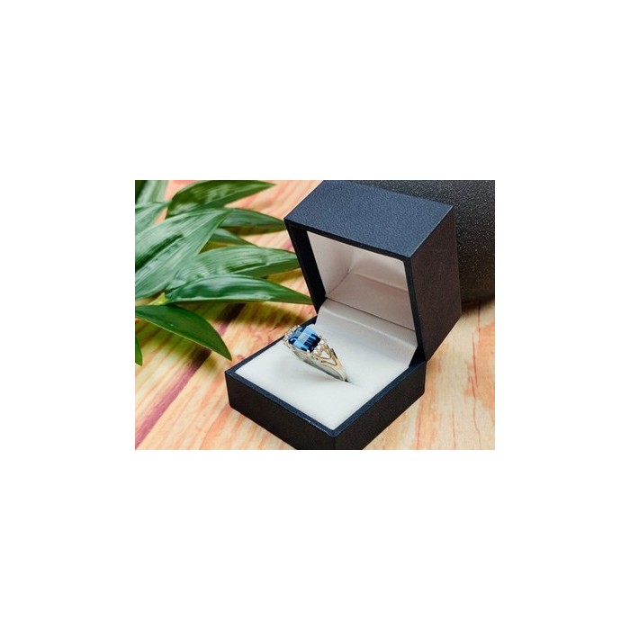 925 STERLING SILVER SPINEL & CZ RING SIZE 9