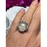 925 STERLING SILVER PEARL & WHITE SAPPHIRE 