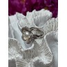 925 STERLING SILVER PEARL & WHITE SAPPHIRE 