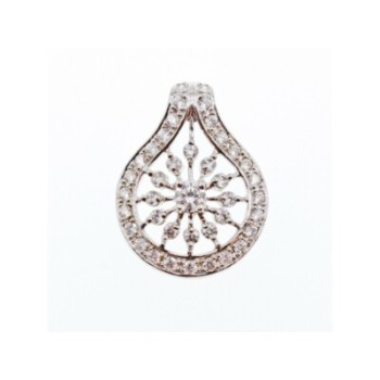 925 Sterling Silver CZ Pendant