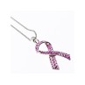 925 Sterling Silver Pink CZ Pendant