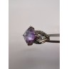 925 Sterling Silver Purple CZ Ring Size 6.5