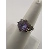 925 Sterling Silver Purple CZ Ring Size 6.5